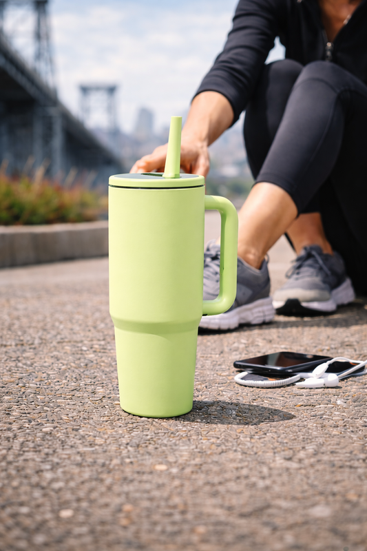 40oz Stainless Steel Fitness Tumbler